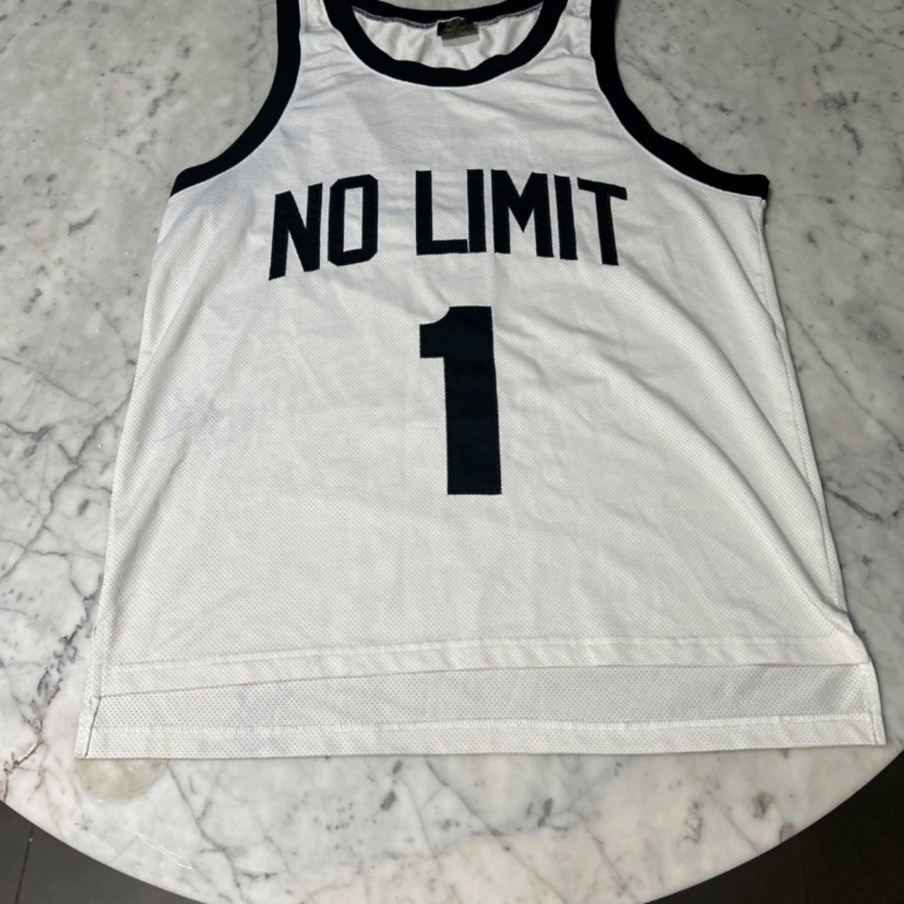 No Limit White and Black Men's Jersey